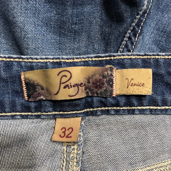 Paige Womens 32 Mid Rise Cropped Venice Skinny Jeans - Picture 3 of 5